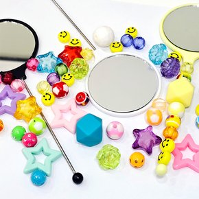 볼꾸 DIY 동대문 비즈 거울 머리 빗 꾸미기세트 키트 빗꾸 거꾸 일반 / 펜꾸 비즈공예
