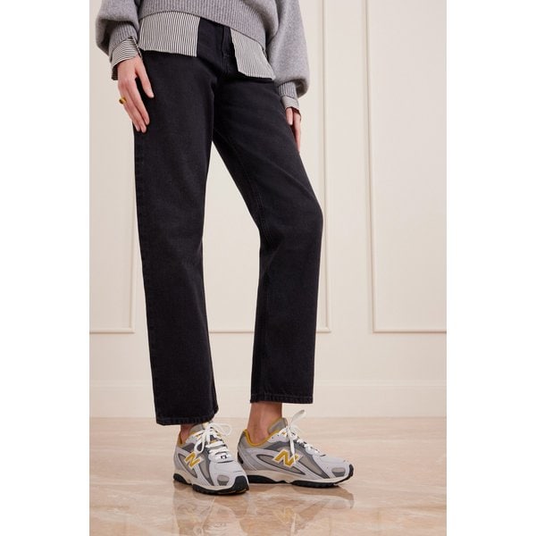 204L 가죽 스웨이드 트림 메쉬 스니커즈 46376663162972883