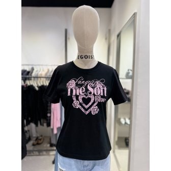 에고이스트 [여주점] 하트 모티브 반팔 프린팅 티셔츠  ES2OTH59