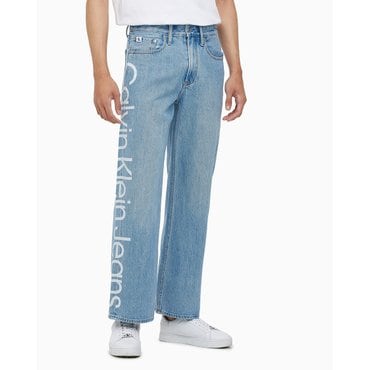 Calvin Klein Jeans 남성 90s 루즈핏 라이트블루 데님 팬츠(J324790)