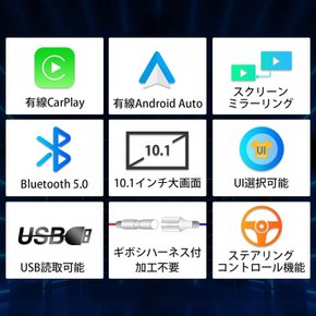 2din 10 iPhone CarPlay Android Auto 1024600 IPS Bluetooth USB (TL 카 오디오 인치