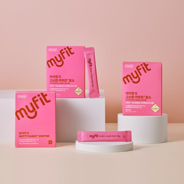 [동국제약/백화점포장] 마이핏 고소한 카무트 효소 누룽지맛 선물세트 (30포x3개입)