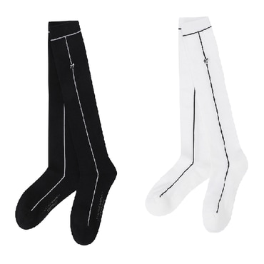 마스터바니 (421E3SC105) 25F/W  여성심볼 배색 라인 논슬립 니삭스