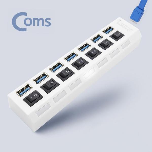 확대된 대표 무전원 USB 3.0 개별스위치 7포트 USB허브(1)