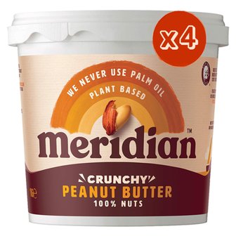  Meridian 영국 메리디안 크런치 피넛버터 땅콩잼 1kg 4팩