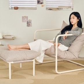 켄트 1인소파+소파 스툴 SET (크림/오트밀베이지)