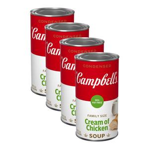 Campbells [해외직구] Campbells 캠벨스 농축 98% 무지방 치킨 스프 크림 640g 4팩