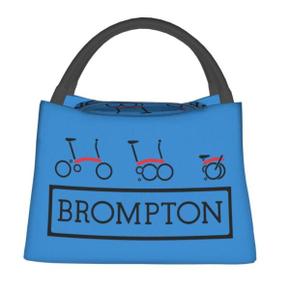 Brompton 여성용 자전거 단열 도시락 가방 누수 방지 열 냉각기 점심 상자 사무실 피크닉 여행