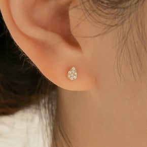 14k 미니 물방울 큐 피어싱 (14k골드)(바두께1mm) PIB16