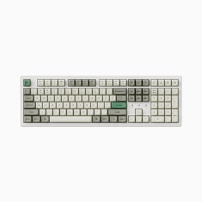 K10 PRO SE 쉘 화이트 2.4G 무선 핫스왑 저소음바나나축 풀배열 사무실 기계식 키보드