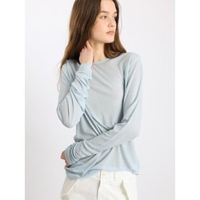 Leau classic sheer tee_sky blue