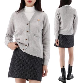 24FW 메종키츠네 베이비 폭스 울 가디건 LW00507KT1006 LIGHTGREY