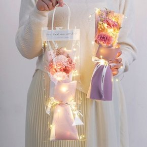 SOKOOB DIY 프리저브드 LED 플라워 꽃다발