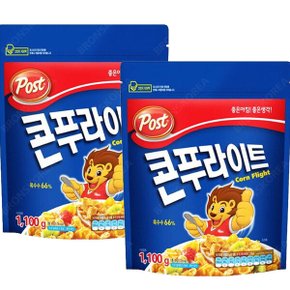 포스트 콘푸라이트 1100g X 2개(2,200g) 대용량 시리얼 씨리얼 과자