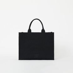 LPK Lattice Knit Tote Bag L Rich Black