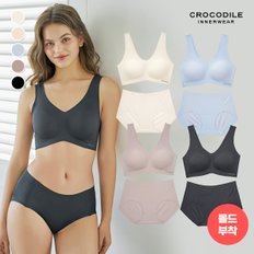 라이크라 쉘론 몰드부착 런닝형 감탄브라+팬티 8종 택1