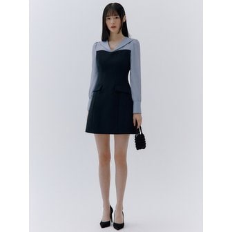 이바나헬싱키 Aella block mini dress (2colors)