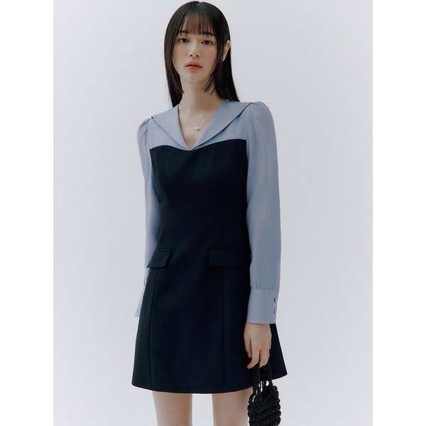 Aella block mini dress (2colors)