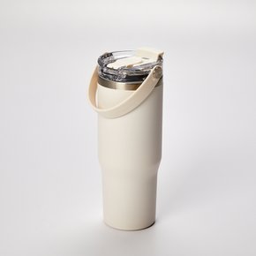 TO GO 휴대하기 편리한 대용량 핸들 텀블러 900ml 크림