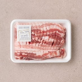 국내산 칼집 삼겹살 (100g)