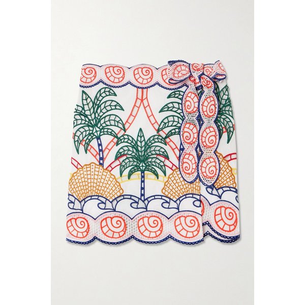 팜리오 스캘럽 리슐리외 코튼 미니 스커트 46376663162974335