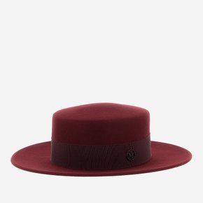 [해외배송] 메종미쉘 키키 와이드 브림 울 보터 햇 1041171002 BURGUNDY