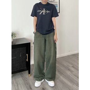 25FW 여성 루즈핏 데님 카펜터 진 청바지 A4Z6SK57