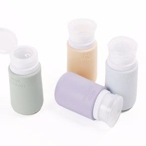 여행용 실리콘 공병 4p 세트 화장품 샴푸 공병