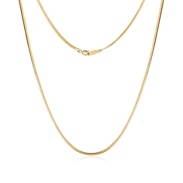 [모룬] 14K 1.2mm 센슈얼 스네이크 뱀줄 체인 목걸이 MON40695