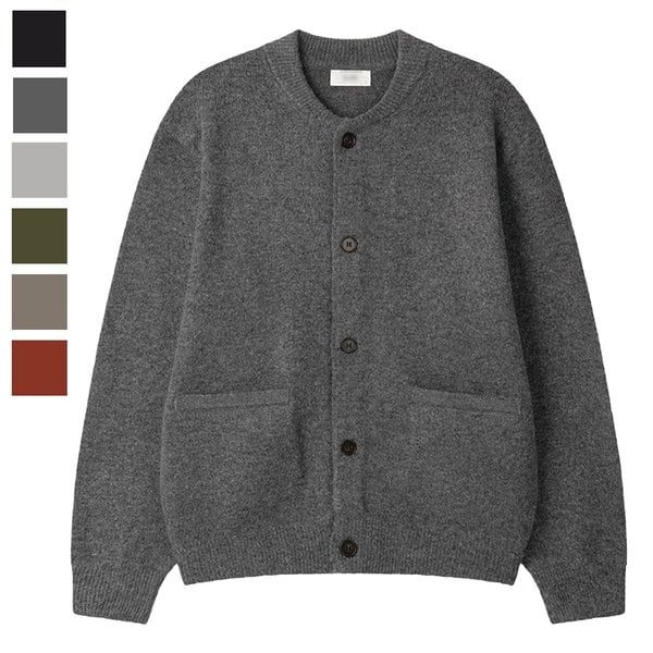 남자 아르테 라운드 포켓 버튼 가디건 SG-CA-Q084-차콜