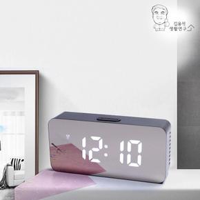 아우트_61알람시계 미러 탁상시계(A형)알람시계 LED시계