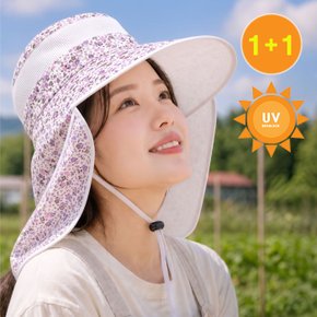[1+1]라돌 UV차단 농사모자 촌캉스 햇빛가리개 썬캡_A4875