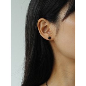 [Silver 925] Basic Onyx Earrings (S)