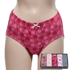 프리미엄 실켓면 소프트한 터치감 여성 맥시 팬티 5매입0011aj