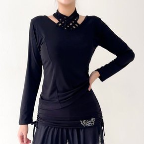 홀터넥 댄스복 블라우스 여성 여자 라인댄스상의 줌바 차밍 챠밍