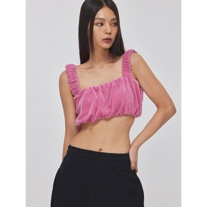 VELOUR VOLUME BRA TOP_T226TP134