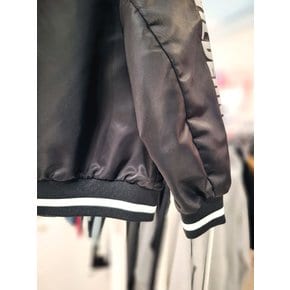 와펜 배색 홑겹 항공점퍼 KP2JPU216 BK