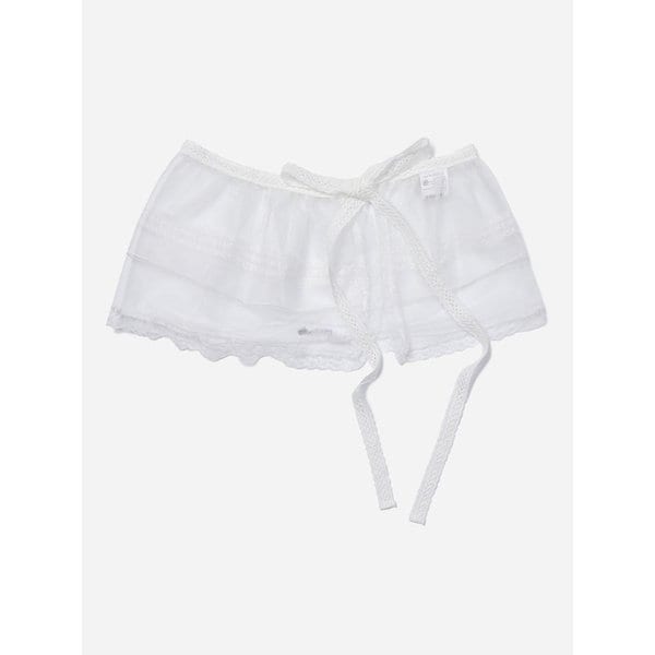 [KiiiKiii] 레이스 프릴 랩 스카프_T256MSF143W