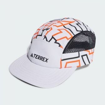 아디다스 테렉스 히트레디 5Panel 그래픽 Cap 블랙 세미 임팩트 오렌지 F22 IN4648