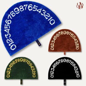 [무케] 로우바이브_넘버링 배스러그 발매트 4colors 집들이선물 핸드메이드 미끄럼방지