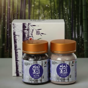 9회 9번 구운 자색죽염 고체+분말 60gx2 구전/융융/용융/용용/먹는/식용/미네랄/명품 소금 효능