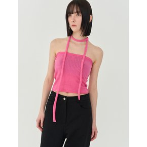 LOGO STRAP TUBE TOP (PINK)