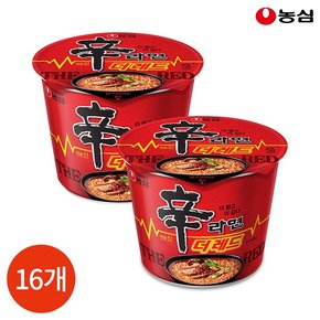 농심 신라면 더 레드 큰사발 컵라면 117g x 16개