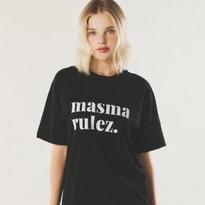 MSMRZ cool cotton T-shirt_Black/white