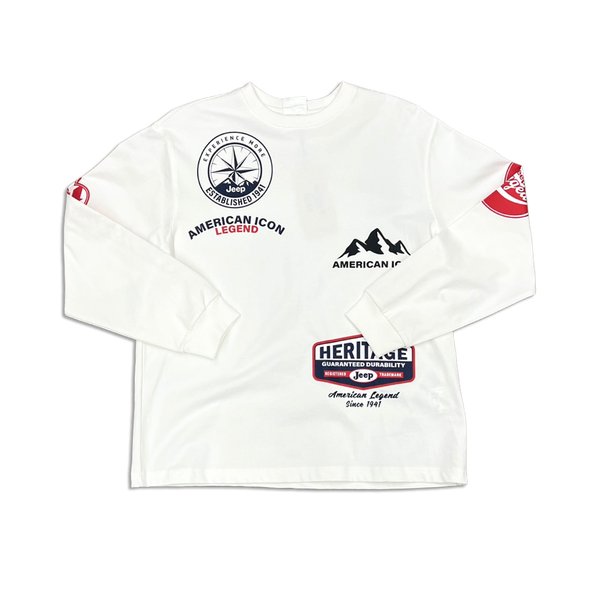 [여주점] 지프 그래픽 긴팔티셔츠 JP2TSU013WH