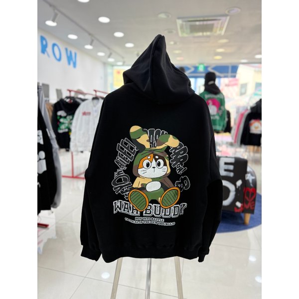 [여주점] 워버디후드 ,남여공용후드티,블랙JHET30101