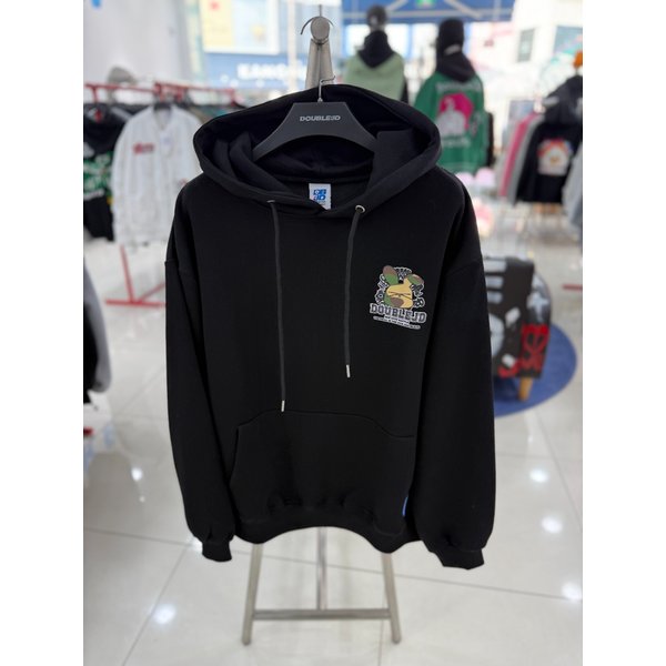 [여주점] 워버디후드 ,남여공용후드티,블랙JHET30101