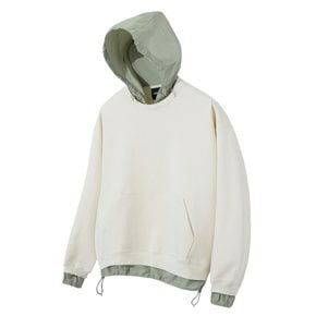 Utility Layered Detail Hoodie (Ivory) [LSRSCTH106M]