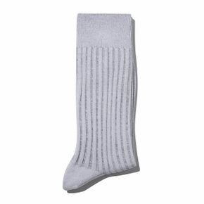 Grey Two Tone Rib Socks_CALAX25108GYX