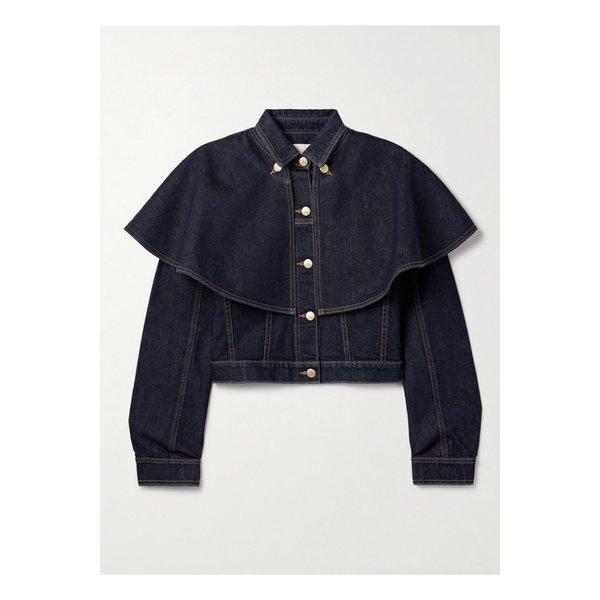 디 아나이스 컨버터블 케이프 이펙트 데님 재킷 다크 데님 46376663162915598